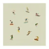 Affiche Surfers, Beige, 40x40 cm