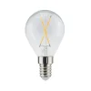 Ampoule à filament LED Airam, source de lumière en forme de boule, clair, non-dimmable, 2-filament e14, 1w