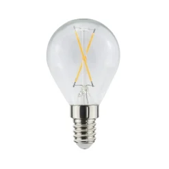 Ampoule à filament LED Airam, source de lumière en forme de boule, clair, non-dimmable, 2-filament e14, 1w