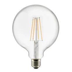 Ampoule E27 LED glob 125, Transparent