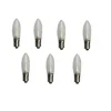 Ampoules LED E10 55V, lot de 7, Transparent