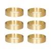 Anneau de serviette Ring 6 pièces, laiton mate