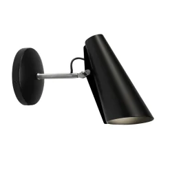 Applique murale Birdy courte, Black-steel
