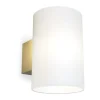 Applique murale Evoke grande, Satin brass-verre opale