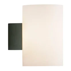 Applique murale Evoke grande, Anthracite-verre opale