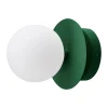Applique murale/Plafonnier Art Deco IP44, Vert-Blanc