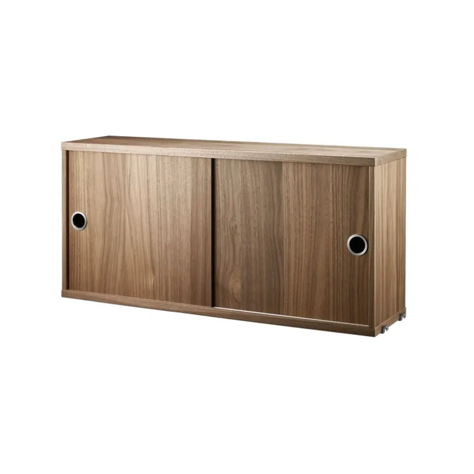 Armoire à portes coulissantes String, noyer, 78x20 cm