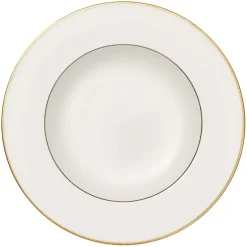 Assiette creuse Anmut Gold, Blanc
