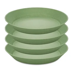 Assiette creuse Connect Ø 24 cm, lot de 4, Nature leaf green