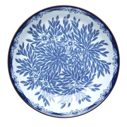 Assiette creuse Ostindia Floris Ø22 cm, Bleu