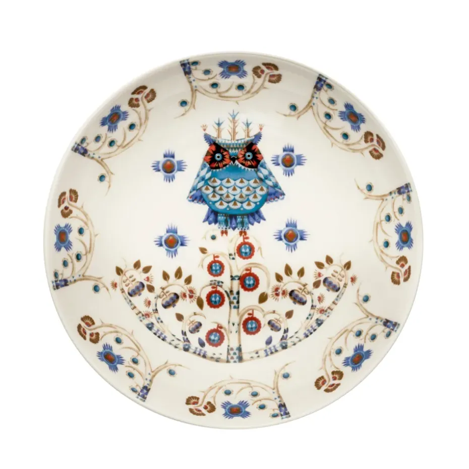 Assiette creuse Taika 20 cm, motif blanc