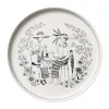 Assiette Emilia Ø 24 cm, Noir-blanc