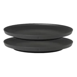 Assiette en mélamine Grand Cru Take Ø26 cm Lot de 2, Gris