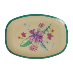 Assiette en mélamine Rice 22 x 30cm, Arda bloom