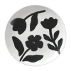 Assiette Flora Ø26 cm, Black-off white