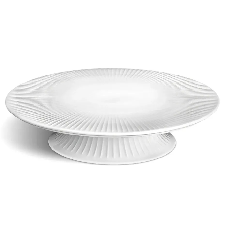 Assiette à gâteau avec pied Hammershøi Ø30 cm, blanc