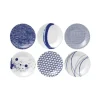 Assiette Pacific, bleu 6 pièces, 16 cm