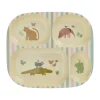 Assiette pour enfants Rice mélamine 4 compartiments, Sweet Jungle Print