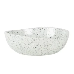 Assiette à pâtes et soupe Poppi, Blanc-Noir