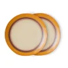 Assiette 70's Ø27,5cm 2 pièces, Coconut