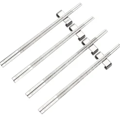 Baguettes Kito Chopsticks Lot de 4, Argenté