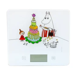 Balance de cuisine avec motif Moumines Bengt Ek, Blanc