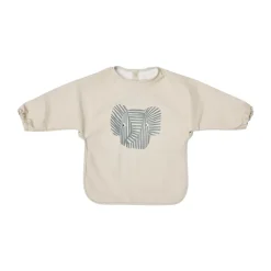 Bavoir à manches Erik Elefant, Beige
