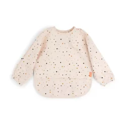 Bavoir à manches Happy Dots, Poudre