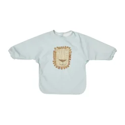 Bavoir à manches Lobo Lion, Ice blue