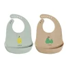 Bavoir Yummy lot de 2, Minty-camel