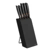 Bloc à couteaux Edge avec 5 couteaux, noir