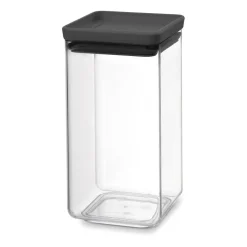 Bocal de rangement carré TASTY+ 1,6 L, Gris foncé