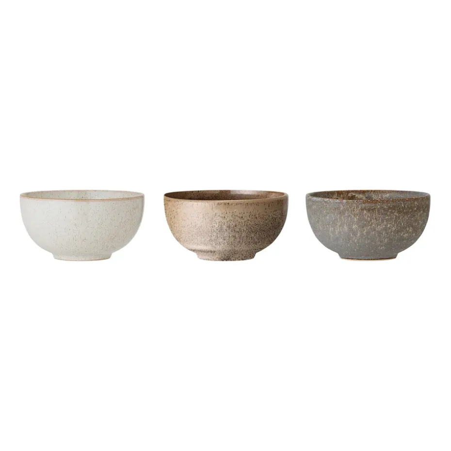 Bol Addison Ø16 cm 3 Pièces, Gris