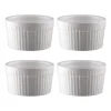 Bols à soufflé Fire Ø 9 cm Lot de 4, Blanc