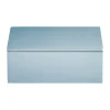 Boîte de rangement laquée Lux 19x19x7 cm, Powder blue