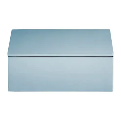 Boîte de rangement laquée Lux 19x19x7 cm, Powder blue
