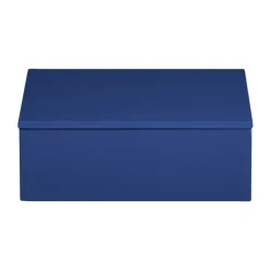 Boîte de rangement laquée Lux 19x19x7 cm, Ultramarin