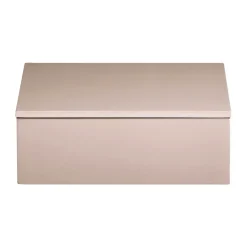 Boîte de rangement laquée Lux 19x19x7 cm, Powder rose