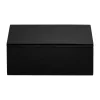 Boîte de rangement laquée Lux 19x19x7 cm, Black