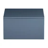Boîte de rangement laquée Lux 19x19x10,5 cm, Blue indigo