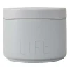 Boîte thermos à déjeuner Design Letters Petit, Life-Grey