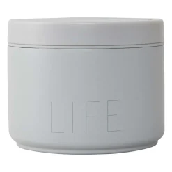 Boîte thermos à déjeuner Design Letters Petit, Life-Grey