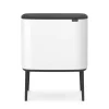 Bo Touch Bin 11+23 litres, blanc