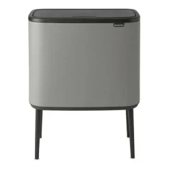 Bo Touch Bin 11+23 litres, Mineral concrete grey