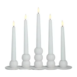 Bougeoir combinable Lykke incluant 5 lampes LED, White