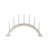 Bougeoir de l'avent Sky arc 41 cm, Blanc émaillé