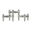 Bougeoir BMF STOFF, 3 pièces, Chrome brossé