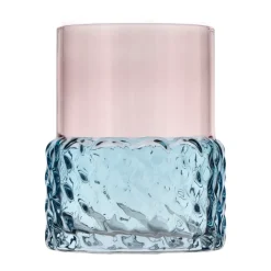Bougeoir chauffe-plat Styles Ø7,7x10 cm, Bleu-rose