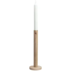 Bougeoir en bois Ernst 25 cm, Nature