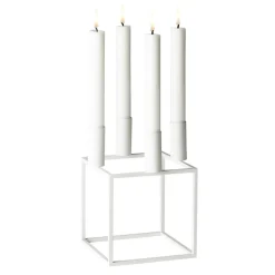 Bougeoir Kubus 4, Blanc